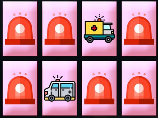 Play Ambulance Trucks Memory Game
