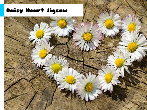 Play Daisy Heart Jigsaw Game