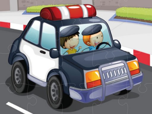 Play Police Cars Jigsaw Game