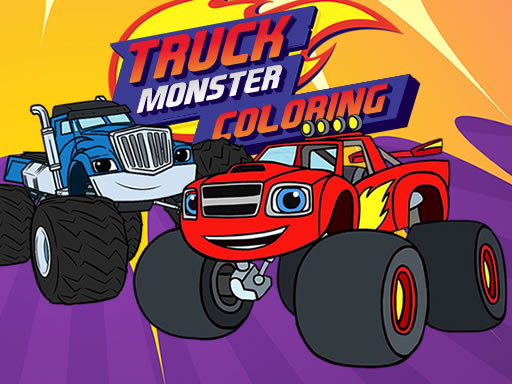 Play Blaze Monster Truck Coloring Game