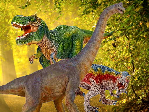 Play World of Dinosaurs Jigsaw Game