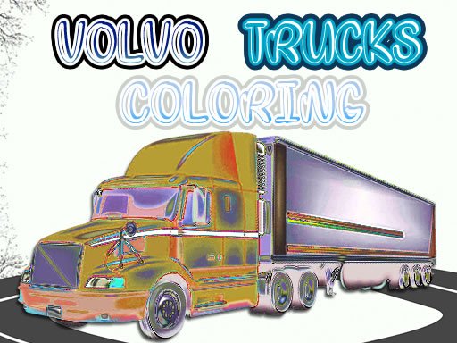 Play Volvo Trucks Coloring Game