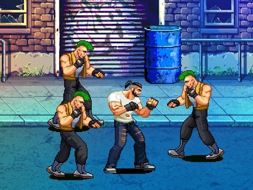 Play Beat Em Up Street Fight 2D Game
