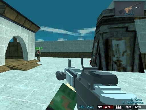 Play Blocky Shooting Arena 3D Pixel Combat Game
