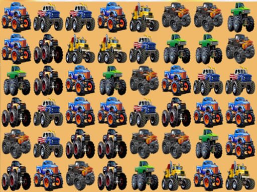 Play Monsters Trucks Match 3 Game