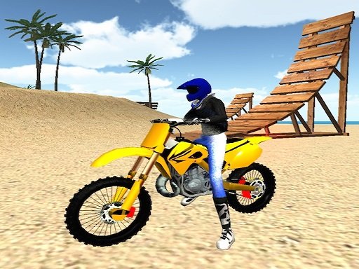 Play Motocross Beach Stunts Gas 3D Game