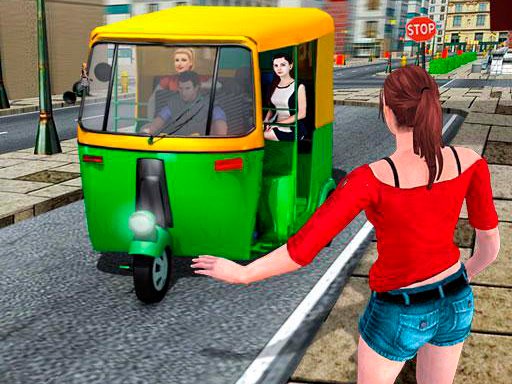Play Public Tricycle Rickshaw Driver Game