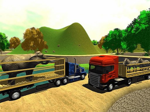 Play Offroad Animal Truck Transport Simulator Game