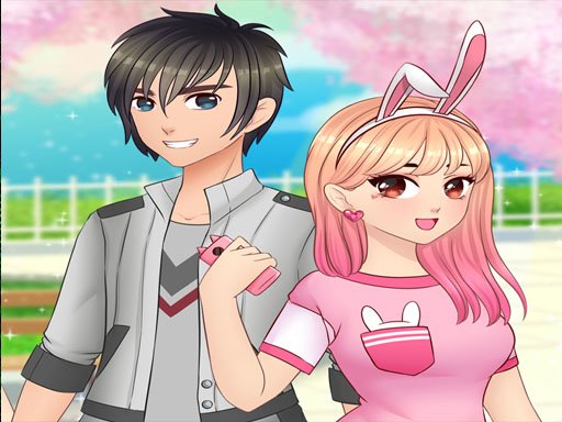 Play Anime High School Couple Makeover Game