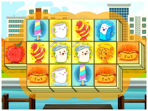 Play Foody Triple Mahjong Game