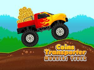 Play Coins Transporter Monster Truck Game