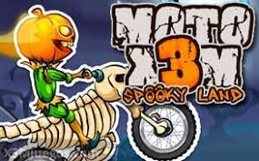 Play Moto X3M 6 Spooky Land Game