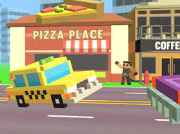 Play Pixel Road Taxi Depot Game