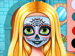 Play Sisters Halloween Face Paint Game