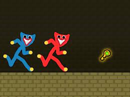 Play Red and Blue Stickman Huggy Game
