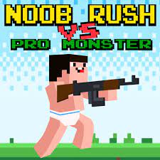 Play Noob Rush Vs Pro Monsters Game
