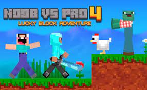 Play Noob Vs Pro 4 Lucky Block Game