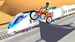 Play Trail Bike vs Train Race Game