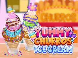 Play Yummy Churros Ice Cream Game