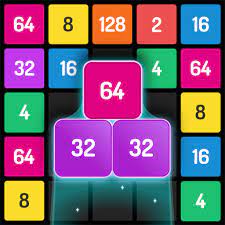 Play X2 blocks 2048: Match Numbers Game