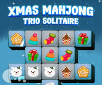 Play Xmas Mahjong Trio Solitaire Game