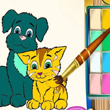 Play Pets Coloring Book Game