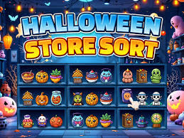 Play Halloween Store Sort Game