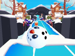 Play Slope Snowball Game
