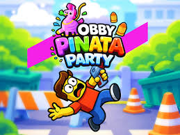 Play Obby Pinata Party Game