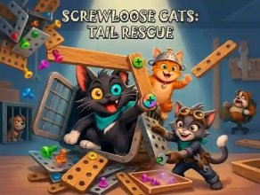 Play Screwloose Cats: Tail Rescue Game